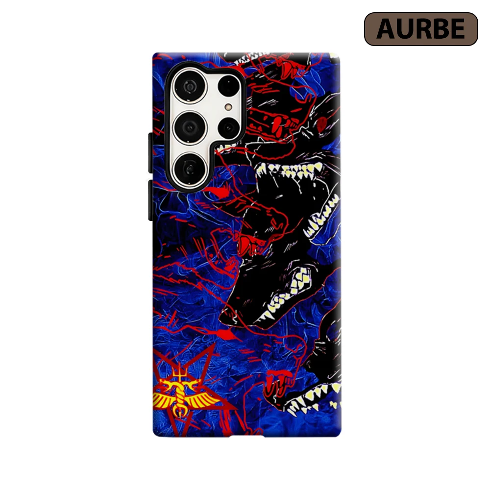 Cerberus Nightmare Phone Case for Samsung Galaxy S26 S25 Ultra S24 S23 Ultra Plus Shockproof Double Layer Tough Back Cover