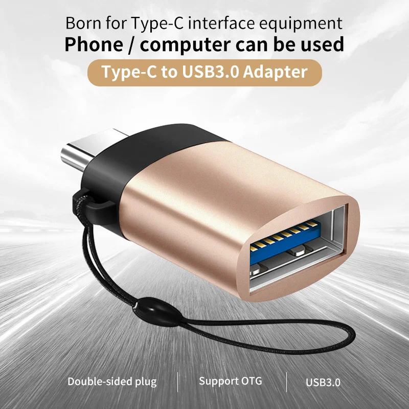 NNBILI-Adaptador USB 3,0 tipo C OTG, convertidor de Cable tipo C rápido, para Xiaomi, Huawei