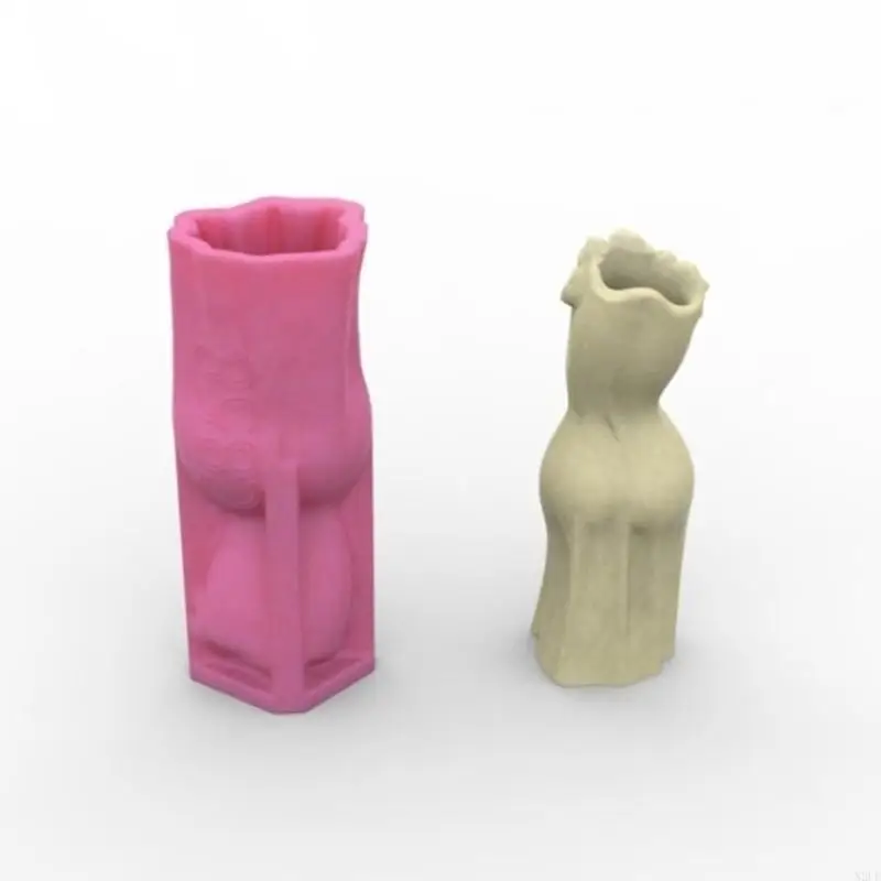 

N2UE Human Body Plant Pots Mold Pen Storage Holder Moulds Suitable for Crafting