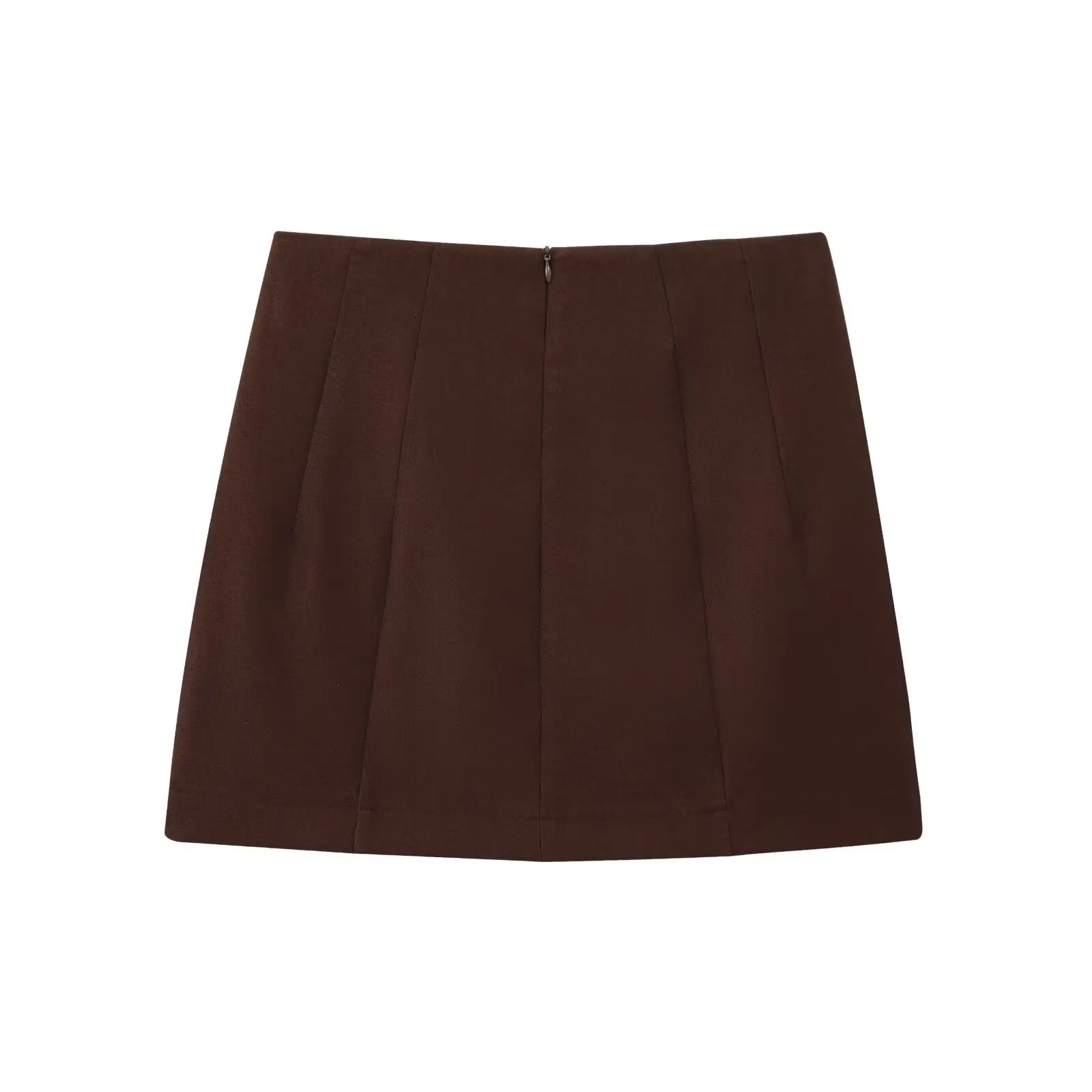 High Waist A-Line  Skirt Women's Faion Design Versatile High Waist French Sle Polyester Casual Fit Spring 2025