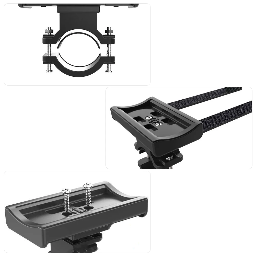 

Bike Rack Flashlight Bracket Stable Firm Plastic Material Easy Install Long Durability Strong Strength Bike Shelf