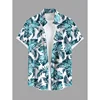 3D Printed Men's Hawaiian Shirts with Buttons