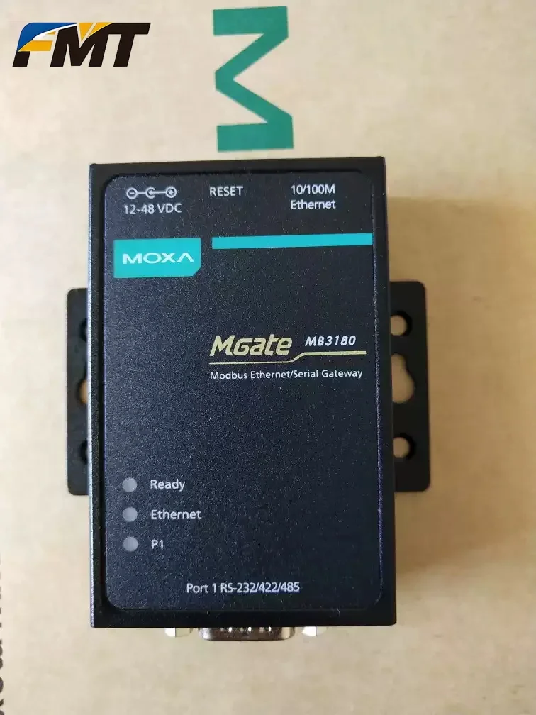 FMT .Moxa MGate MB3180 1 Port RS-232/422/485 Modbus TCP to Serial Gateway