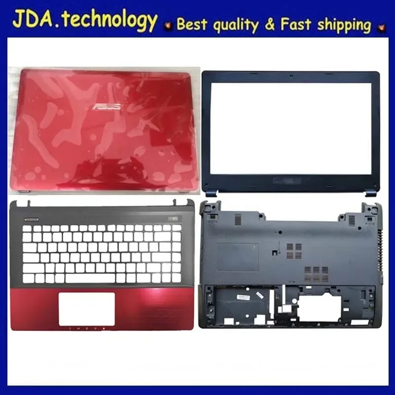 New/orig For Asus A45V A85V R400V K45VD K45VM A45 K45 LCD back cover /Bezel /Palmrest Upper cover /Bottom case, RED