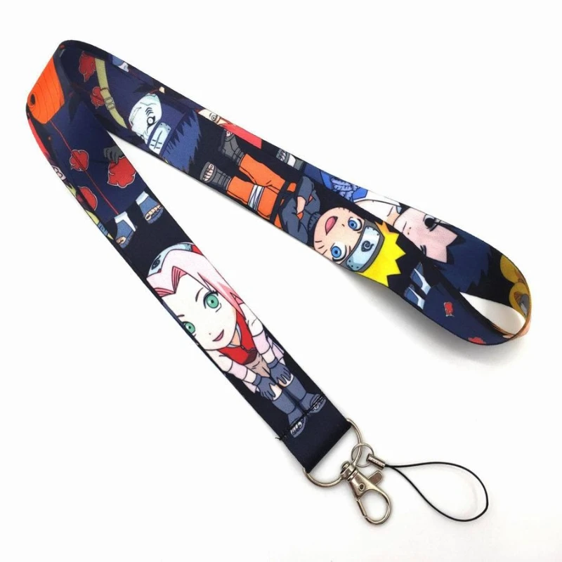Cartoon anime peripheral Naruto series creative neck phone strap long keychain work ID student personalized long lanyard view 6