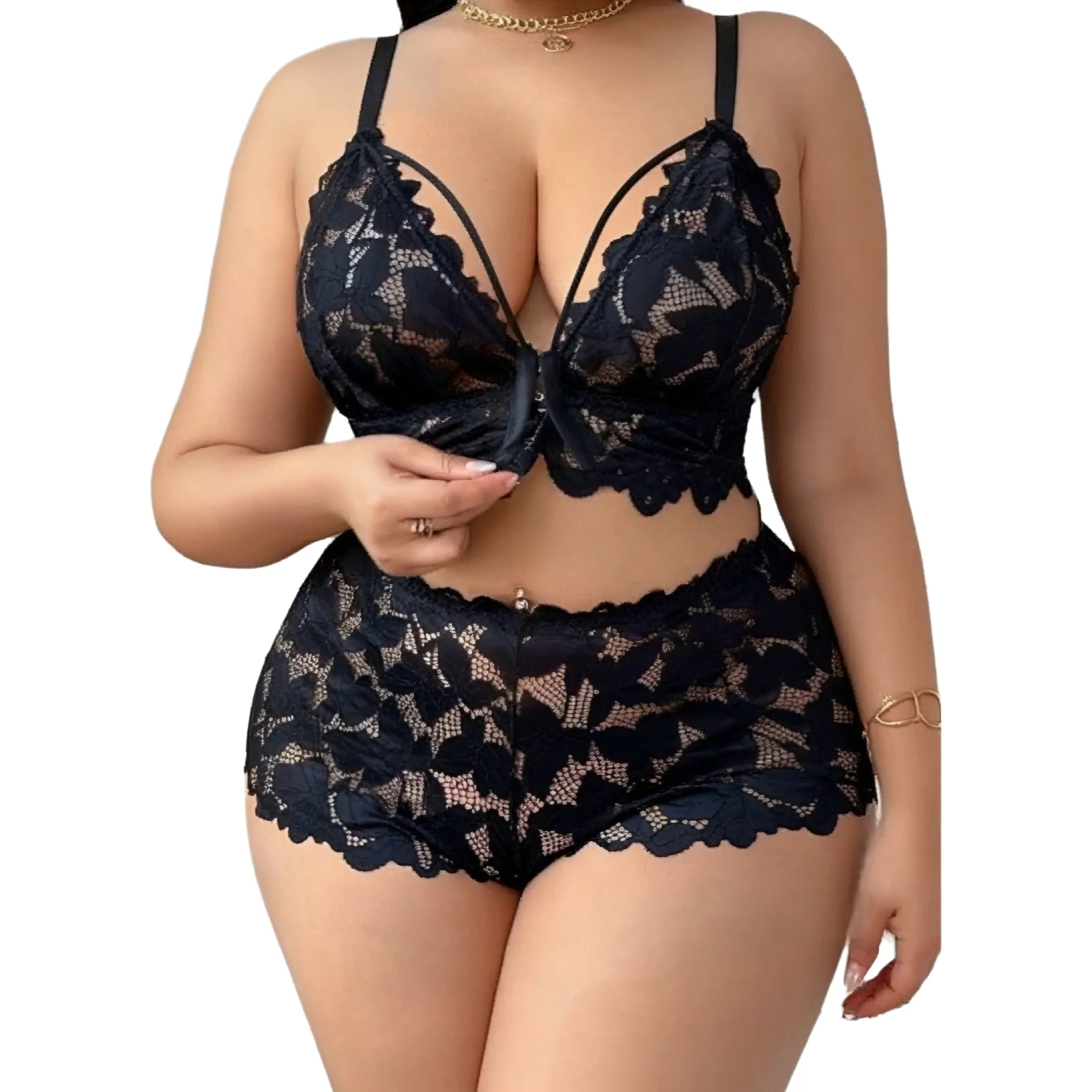 

Summer Sexy Lingerie With Lightweight And Breathable Leisure Lace Trim Seductive European and American style Lace GBEC
