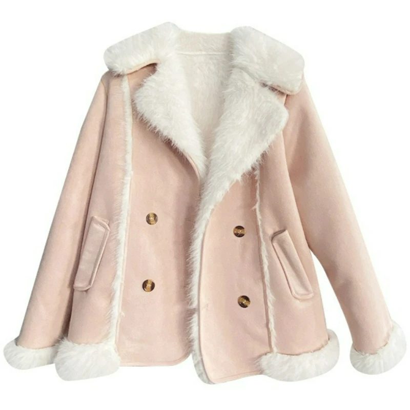 2026 Herbst/Winter Eine neue Mode Vielseitige lässige warme Oberbekleidung Europa Amerika Stil Eleganter stilvoller Pelz-Kurzmantel für Frauen