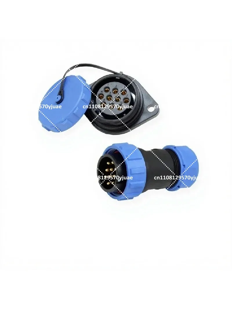 IP68 Waterproof Circular Connector, Solder Type Plug and Socket, 2-35 Pin Industrial Power