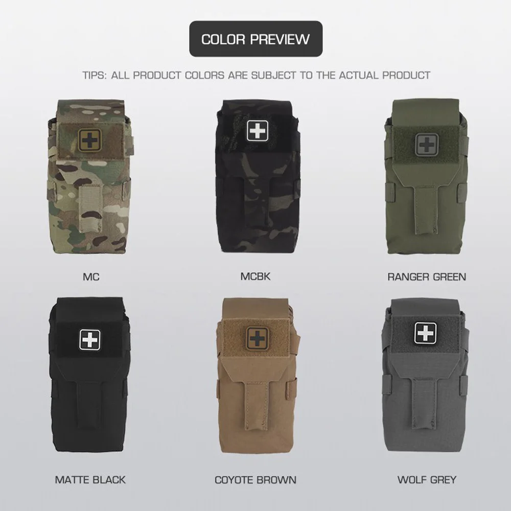 Taktisches Trauma-Set JETZT Erste-Hilfe-Überlebensset für Outdoor-Camping Jagd Angeln Medizinische IFAK-Tasche Molle Quick Pull Hüfttasche