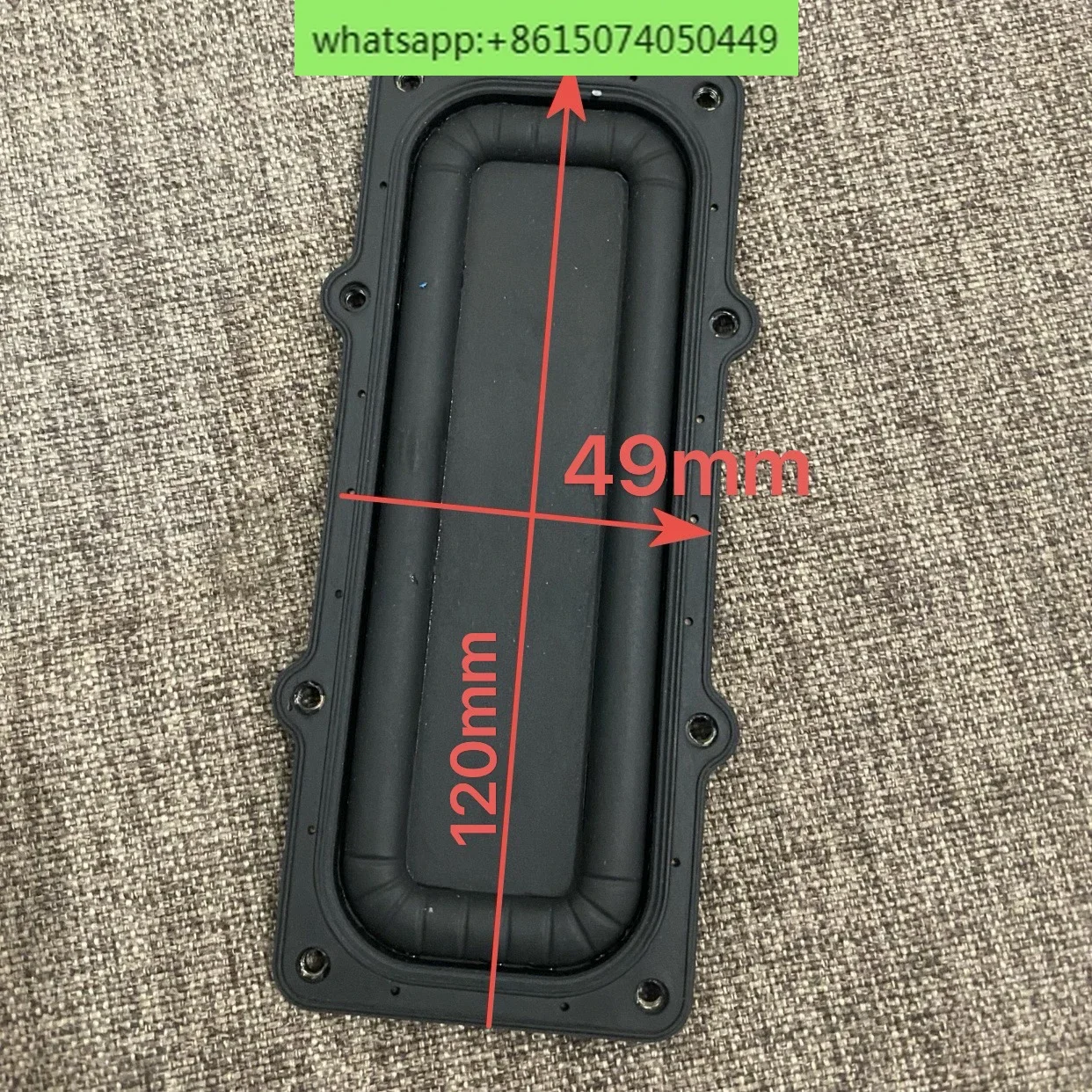 10 個 120X49mm 長方形ウーファー振動フィルム補助装置フレーム付きオーディオ低周波ラジエーター