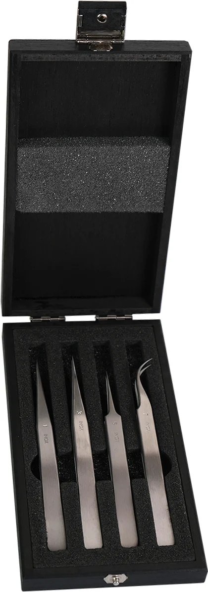 Horotec MSA12.380 Tweezers In Wood Box