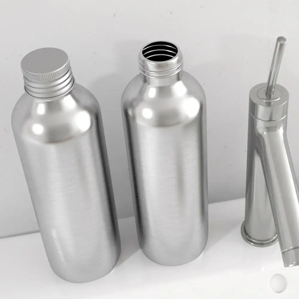 150ML Aluminum Bottle Liquid Storage Makeup Lotion Container Cosmetics Travel Alcochol Empty Refillable Bottle Water Bottle