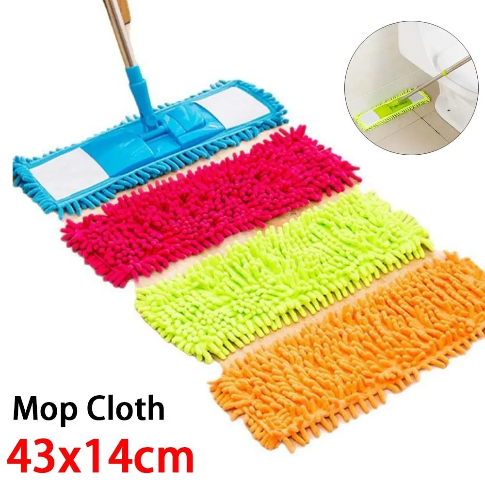 Reusable Coral Velvet Mop Cloth Washable Absorbent Flat Mop Replacement Removable Thick Lazy Mop Cloth
