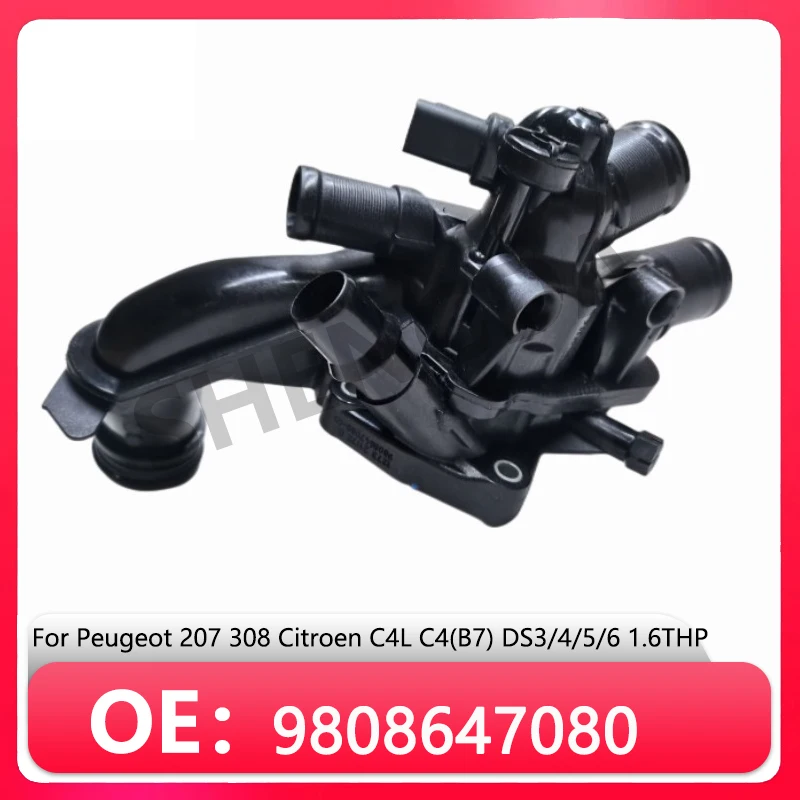 

9808647080 Thermostat Housing,Sensor Coolant Thermostat For Peugeot207 308 CitroenC4L C4 Picasso(B7) DS3/4/5/6 1.6THP