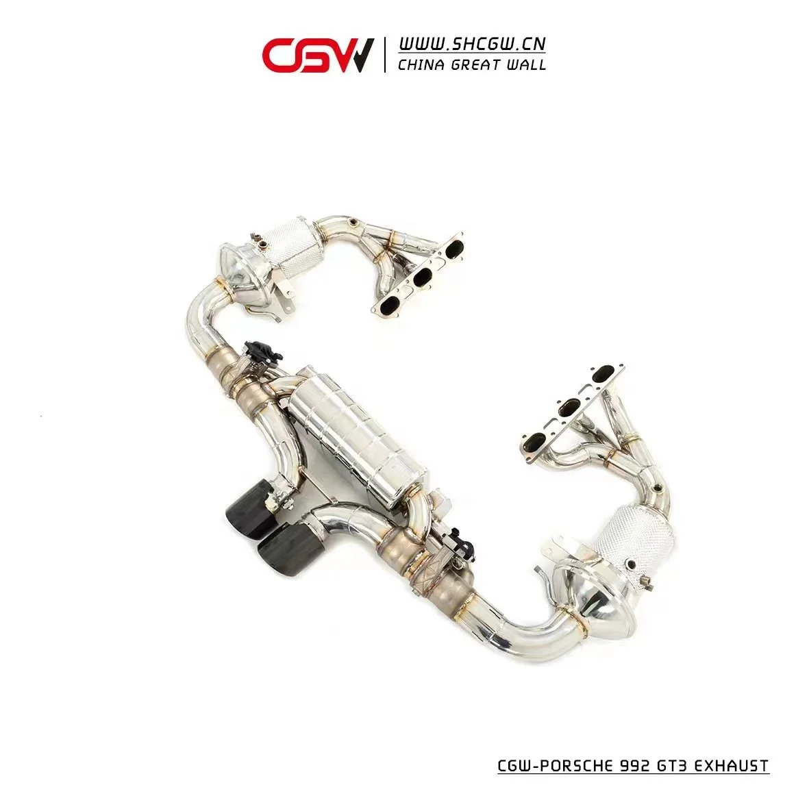 CGW New Product Exhaust Muffler Manifold Downpipe for  992 GT3 2021+ - view 4