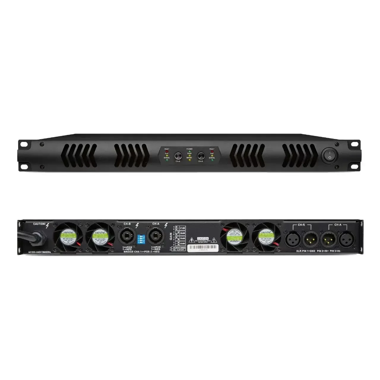 In stock XTUGA K2-2000 Professional 2 Channel 2000W High Quality Digital Power Amplifier with Metal Shell for DJ Speakers