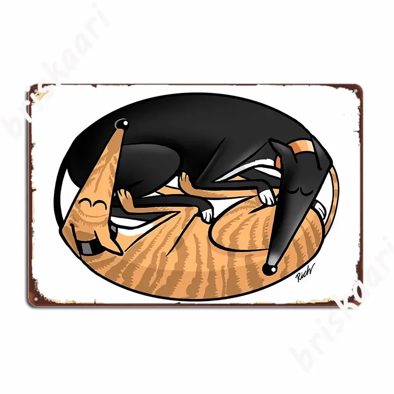 Yin Yang Hounds A Redbubble Exclusive Design Metal Plaque Poster Classic Cinema Garage Mural Painting Tin Sign Posters