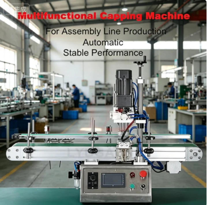 Automatic Bottle Capping Screwing Machine Cap Rolling Sealing Tools for Assembly Line Use 18-150MM/50-400MM Bottle Capper Sealer