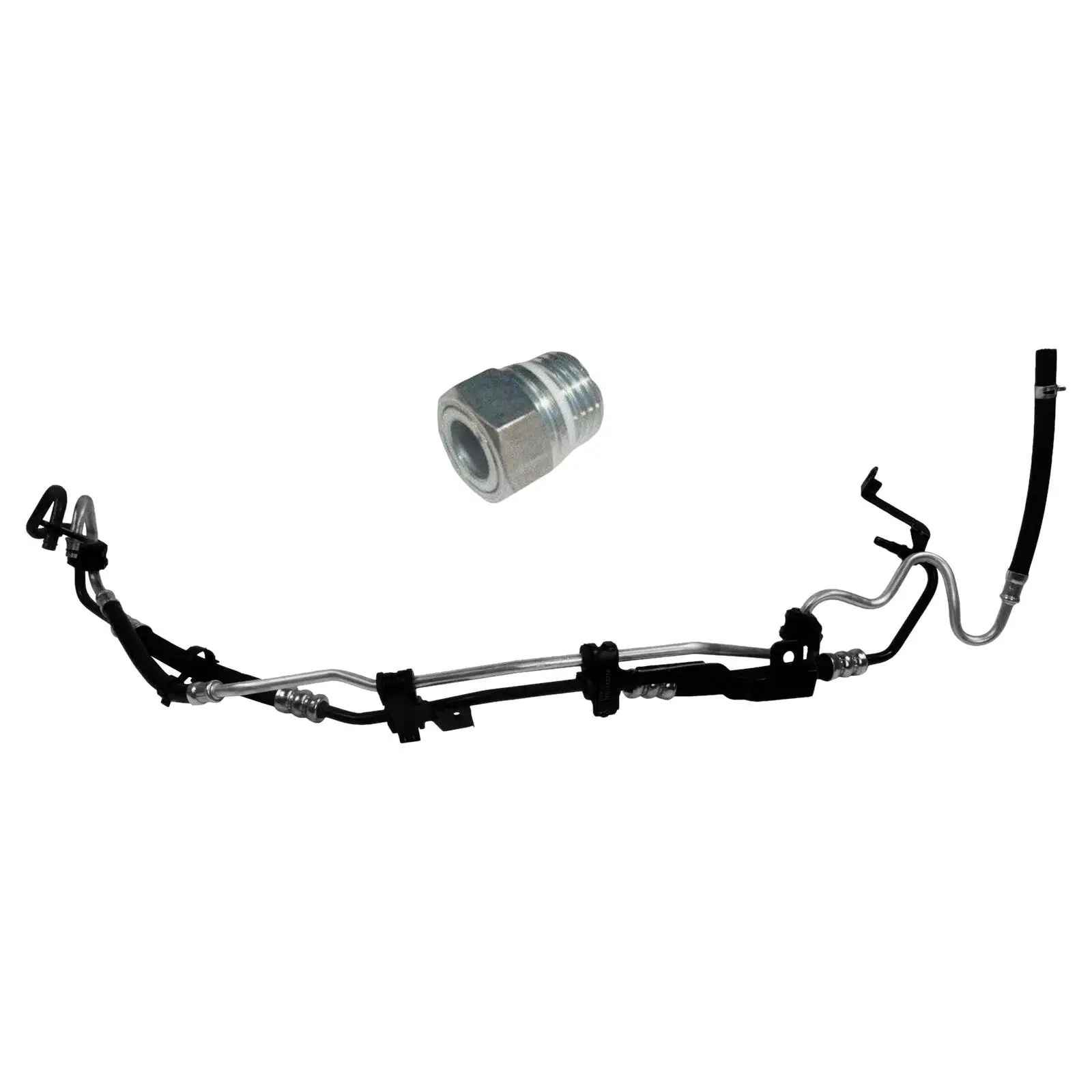 Sturdy Power Steering Pipe Hose and Nut Replacement power Steering Fluid Reservoir Tank for 1743278 Accessories Repair