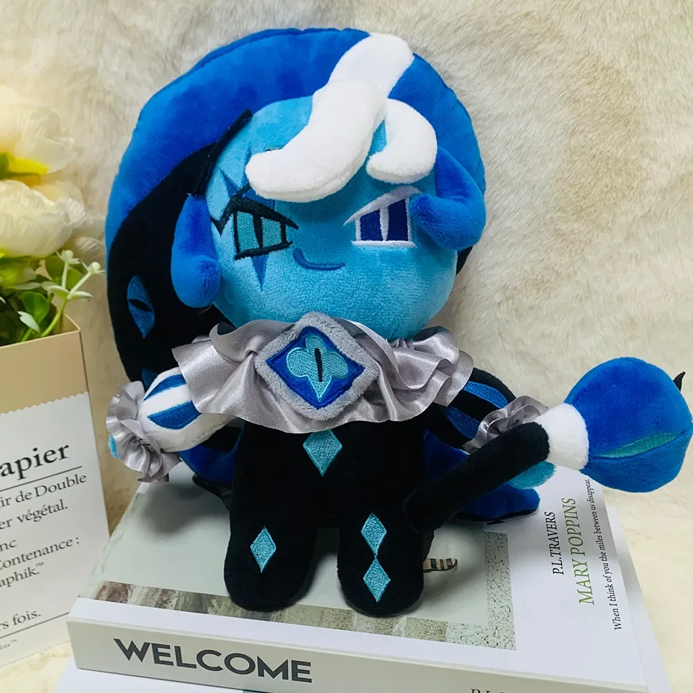 

Stuffed 30cm Game Cookie Run: Kingdom Shadow Milk Cookie Set Plush Cotton Doll Toy COS Kids Adults Birthday Gifts