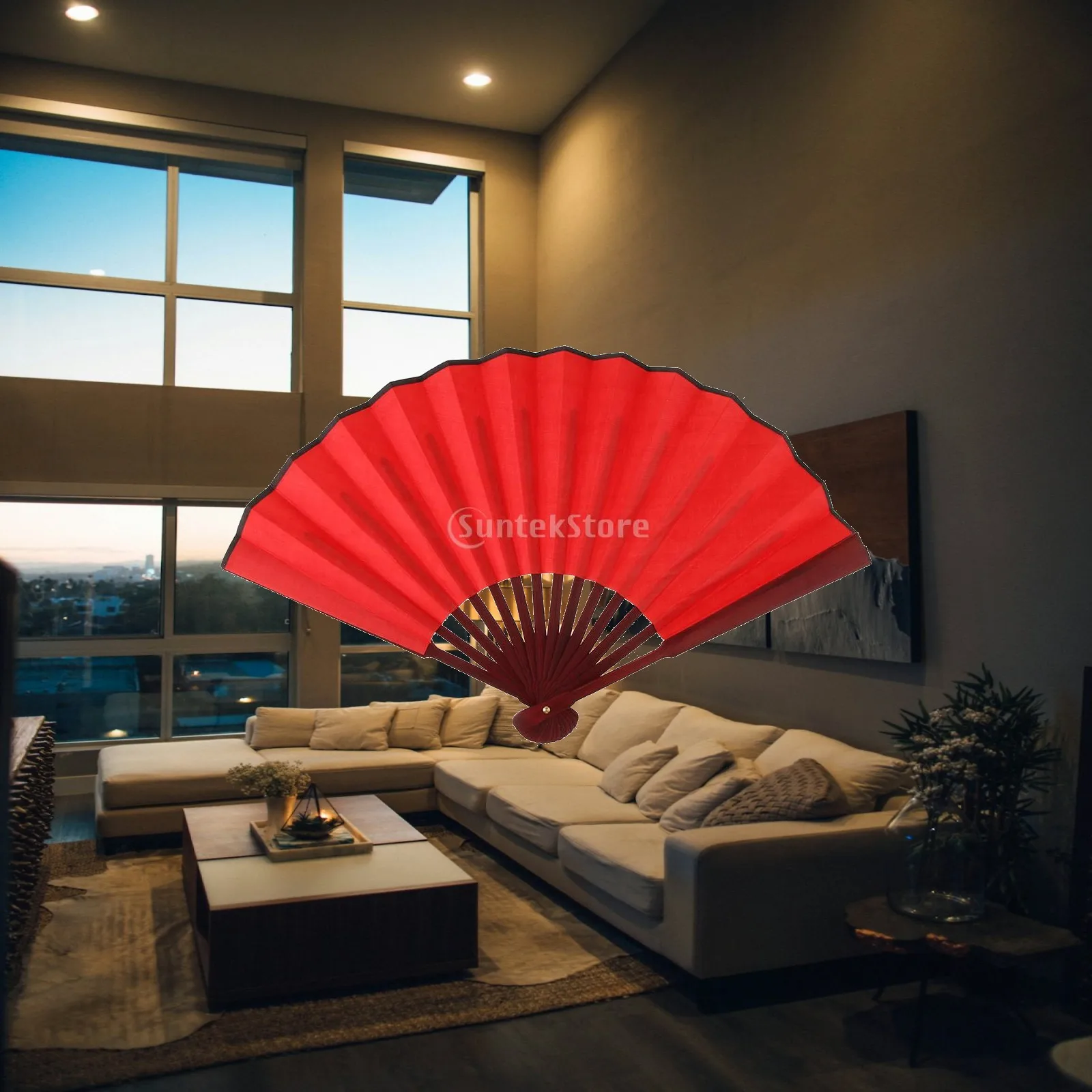 Blank Folding Fan Bamboo Silk Hand Fan DIY Creative Chinese Style for Dance Tai Chi Wedding Party