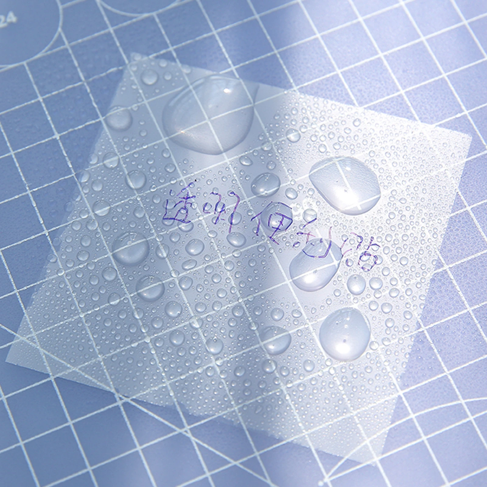 Transparent Clear Office Supplies Removable Labels Note Pads Paper PET Material Use Memo Sticker