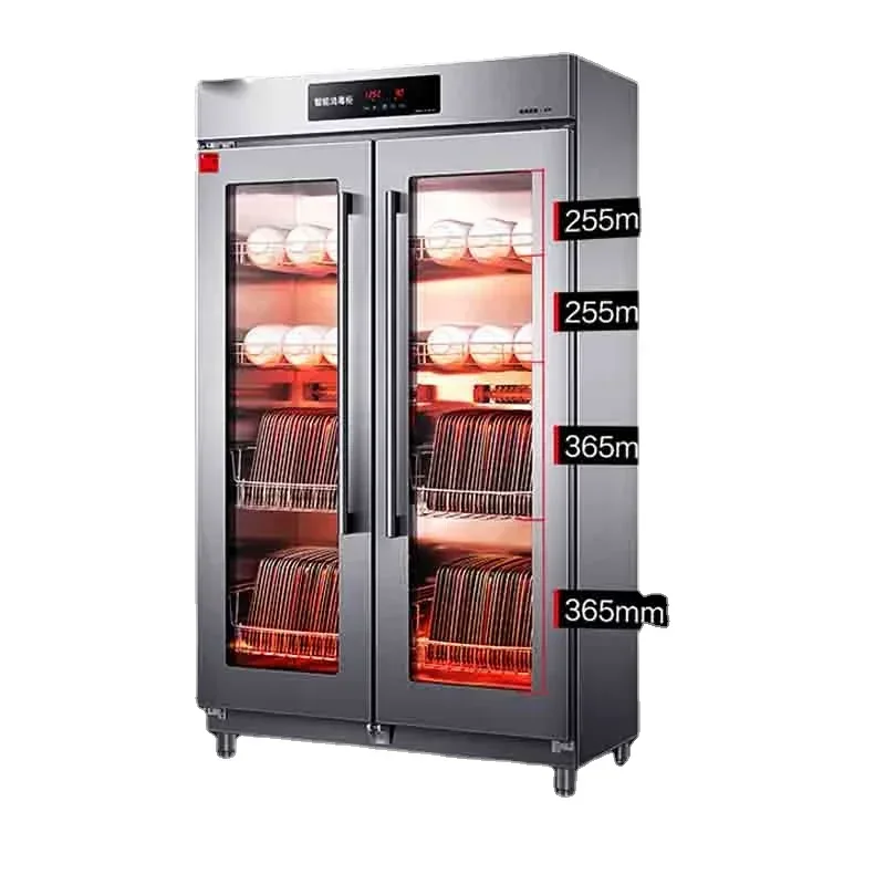 535L Commercial Disinfection Cabinet, Cupboard, Hot Air Circulation Drying, Vertical Double Door,High Temperature