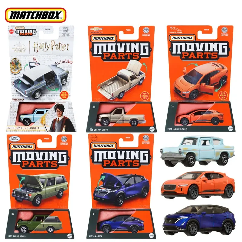 Original Matchbox Car Moving Parts Toys for Boys Diecast 1:64 Ford Anglia Range Rover Jaguar Chevy Nissan Model Gift