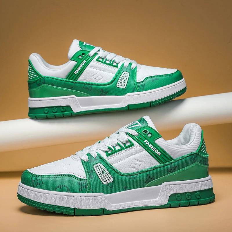 أحذية كلاسيكية عالية الجودة للرجال أحذية تزلج بمنصة منخفضة القطع للرجال ماركات أصلية أحذية رياضية كاجوال فاخرة مصممة للرجال