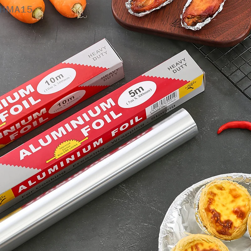 Disposable Household Baking And Barbecue Aluminum Foil Paper Cooking Baking Aluminum Tin Foil BBQ Thickened Tin Foil Paper