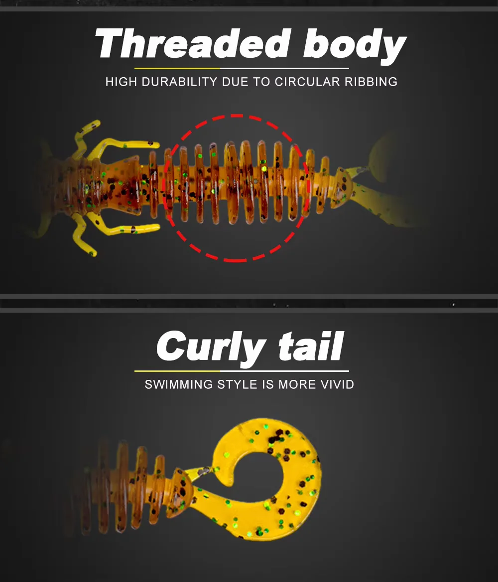 D1 Dragonfly Larva 2Pcs Set Bi - огляд і ціна Fishing Equipment Clearance