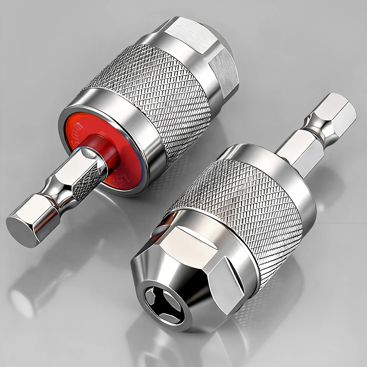 Drill Chuck Adapter Quick Change Pneumatic Drill Chuck 3-Jaw Hex Shank Chuck Professional Converter Hex Shank for Woodworking