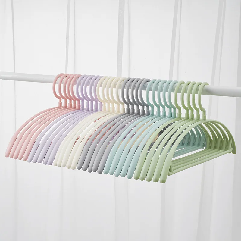 

10pcs/set Half circle plastic clothes hanger, no marks, bolded, no bags, sun drying clothes hanger,