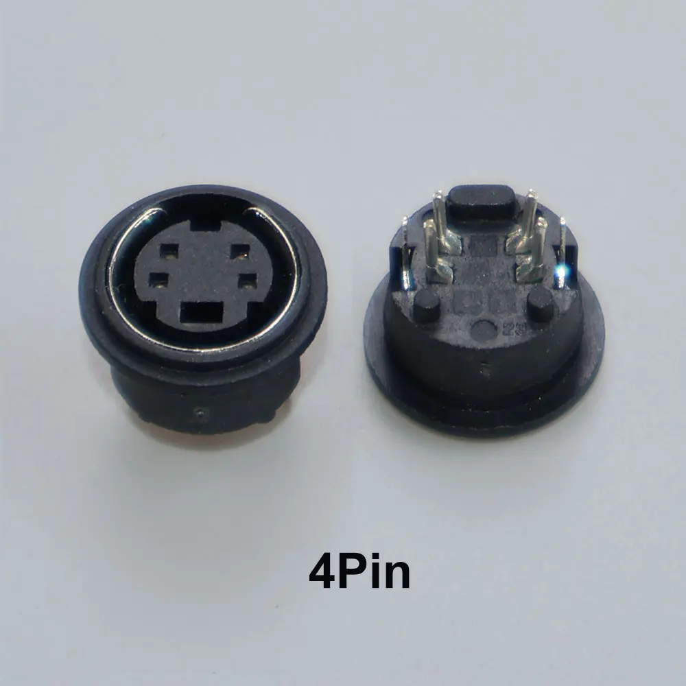 10 stks Terminal Audio Video Din Vrouwelijke Socket Connector S-video PCB Mount 3/4/5/6/8/9Pin Zilver Tone PS2 Circulaire DIN Micro Jack