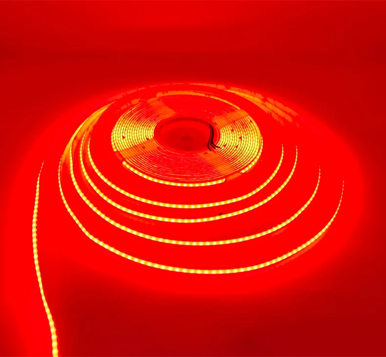 5m 24v RGB COB LED Strip 576 smds/m 15w/m  Red Green Blue Changeable  FCOB LED Tape Light  Wedding Holiday Party TV Atmosphere