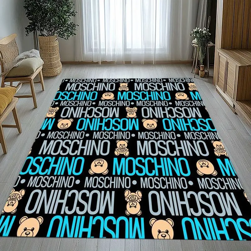 Fashion M-Moschino Cartoon Bear Soft Non-Slip Large Area Rug for Living Room,Bedroom Playroom Carpet Mat for Sofa,Home Decor
