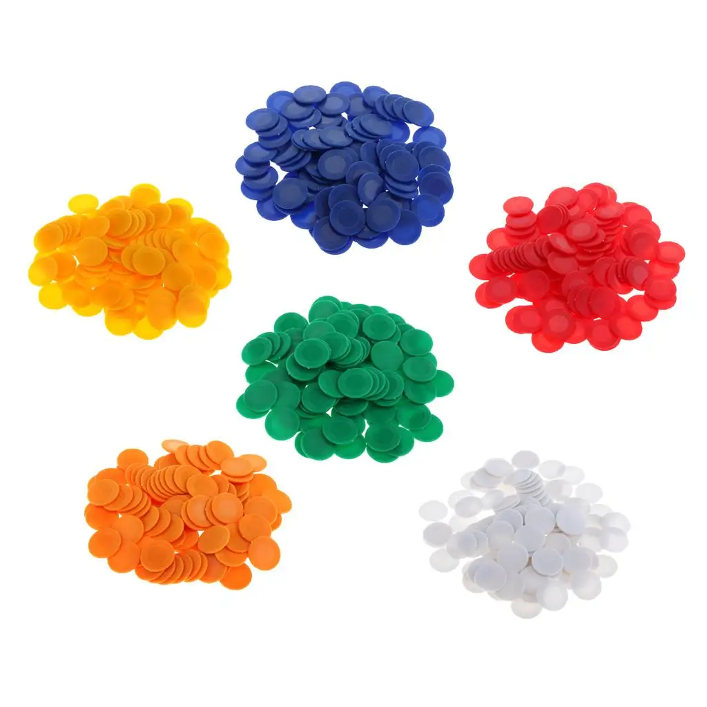 100pcs 23mm Bingo Game Poker Chips Casino Markers Tokens Count Fun Toy