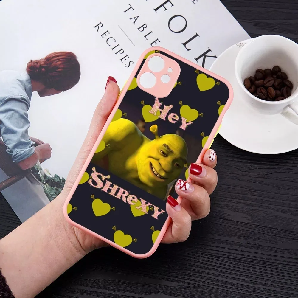 Cartoon Funny Movie S-ShrekS Phone Case For IPhone 14 X XR XS 7 8 Plus 11 12 13 Pro MAX 13mini Matte Shockproof Case