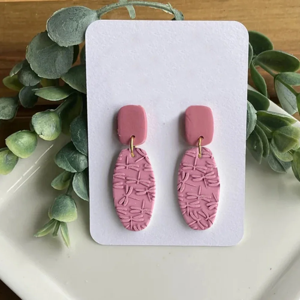 Sand Summer Music Polymer Clay Seamless Texture Roller Dragonfly Paw Print Texture Embossed Mold DIY Earrings Jewelry Making - view 5