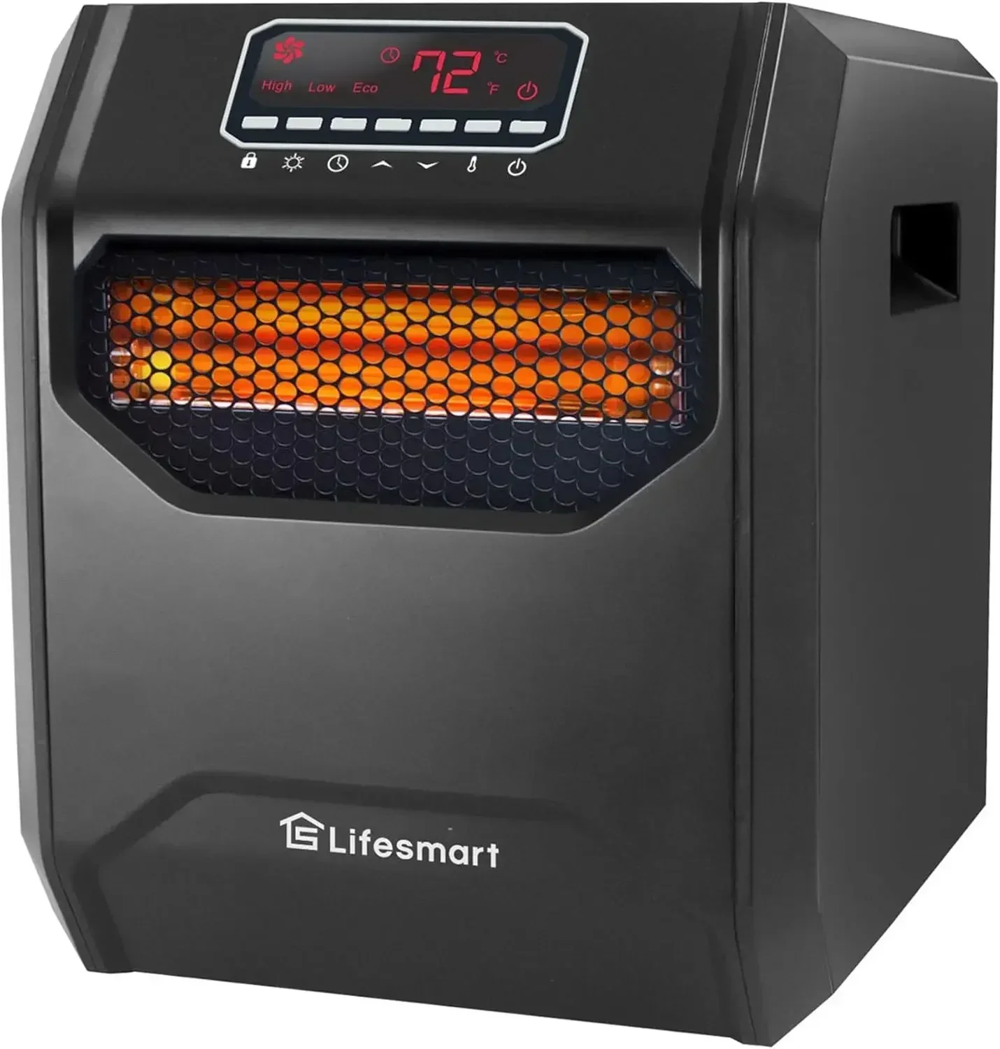 

XMSJ-Sale 1500 Watt High Power 3 Mode Programmable Space Heater with 6 Quartz Infrared Element, Remote, and Digital Display, Bla