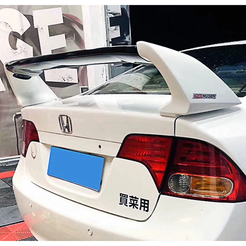 High Quality For Honda Civic FD2 2006 2007 2008 2009 2010 2011 ABS 3 Pcs Spoiler Rear Wing Glossy Black Or Other Color Body Kit