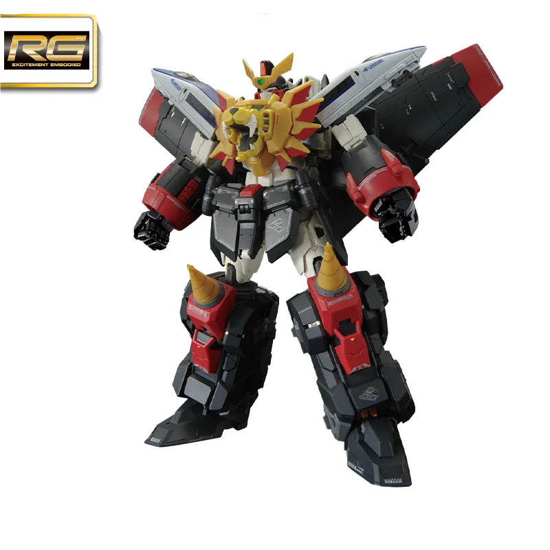 

Bandai Rg Gaogaigar 1/144 Assembly Kit Brave King Shishi-Oh Kai Transformation Model Desktop Ornament Collectibles for Fans Gift