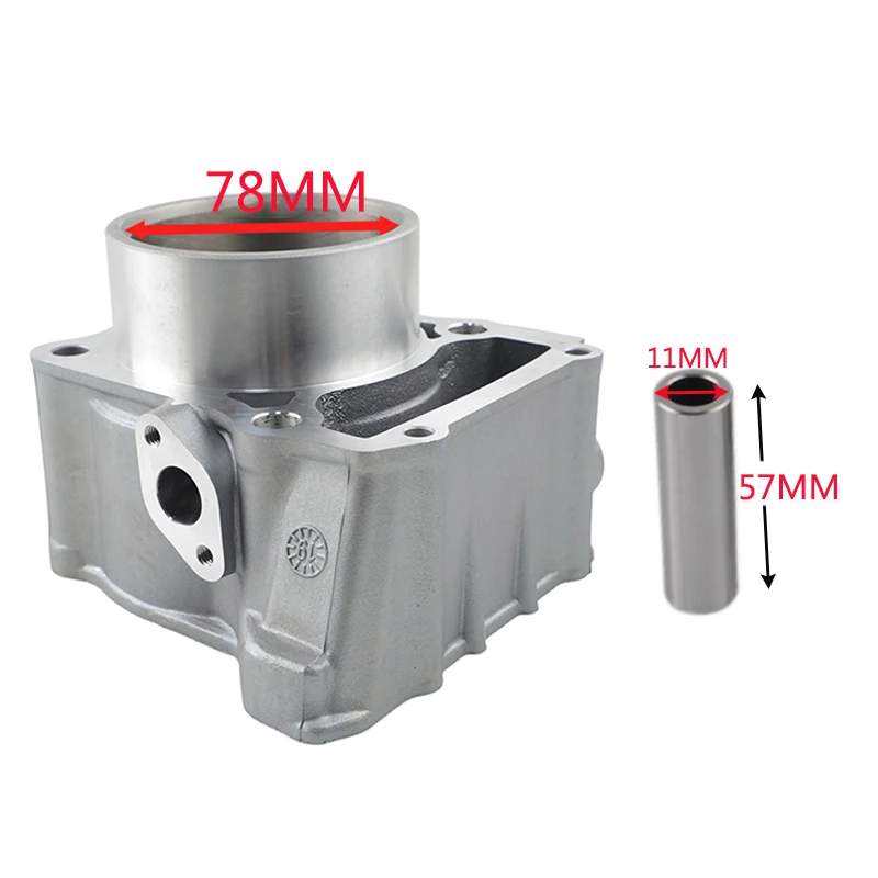 مجموعة أسطوانات إكسسوارات الدراجات النارية مناسبة لـ Vortx 300 Vortx 300r E03010083 مع تجويف كبير 78 مللي متر لأجزاء محرك Italika