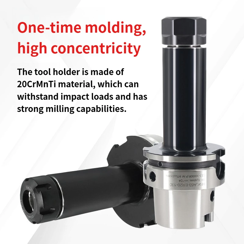 High Speed Hardening & Lengthening Tool Holder HSK63A ER16 20 25 32 40 Precision 0.001mm Five Axis Bracket tool HSK63A ER Collet