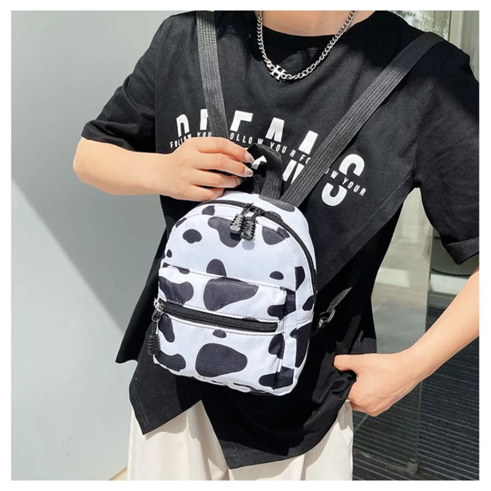 Mini Women\'S Backpacks Trend 2023 Nylon Female Bag Animal Printing Small Feminina Backpack School Bags For Teen Girls Knapsack