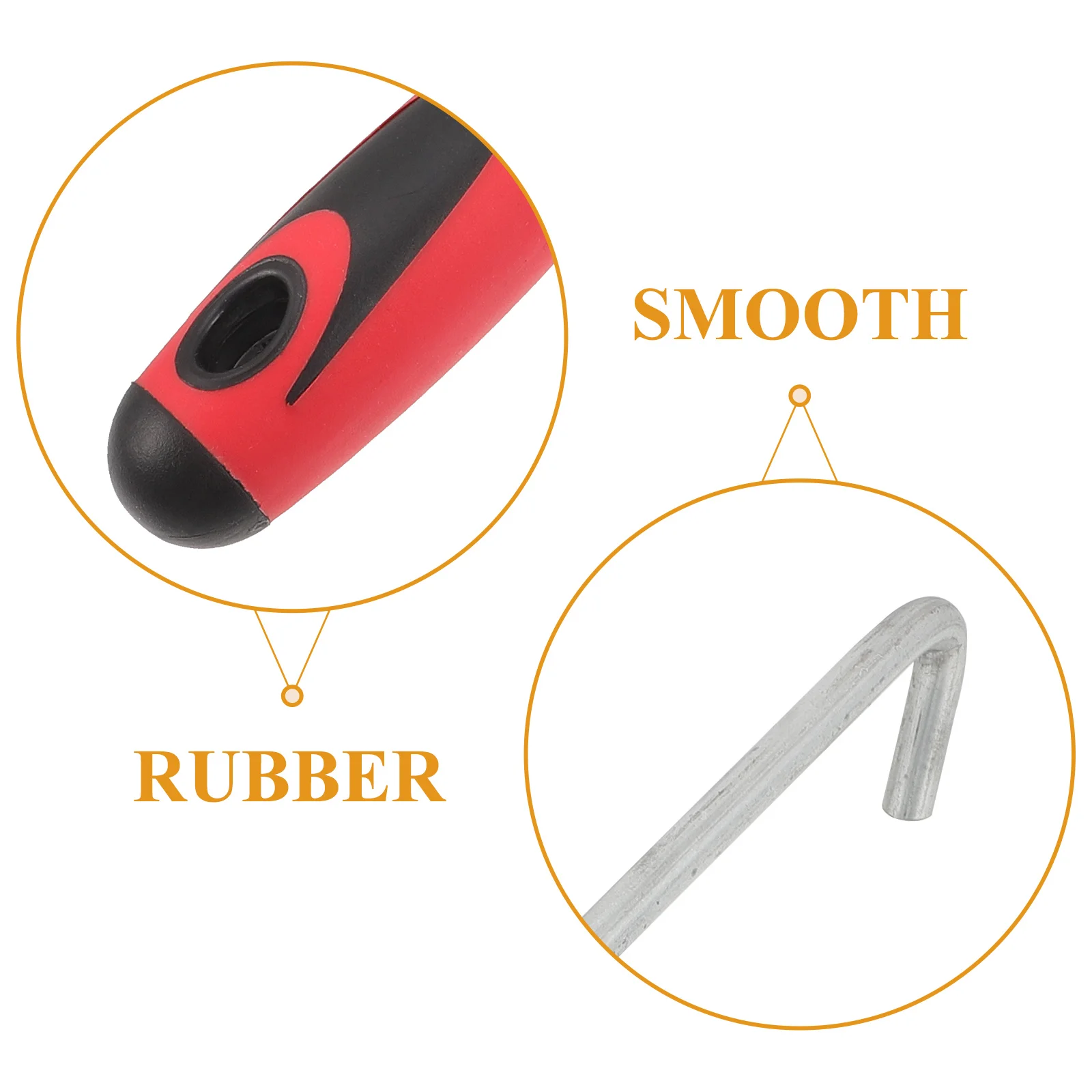 Stainless Steel Roller Shutter Hook Ceiling Hooks Plate Rubber Springs Manhole Cover Lifter Tool