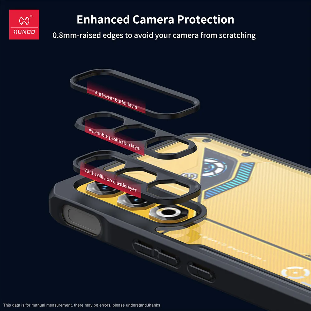Dla Nubia NEO 3 GT 5G Etui XUNDD Poduszki powietrzne Wstrząsoodporne przezroczyste PC + TPU Ochrona aparatu Funda — zdjęcie produktu 4