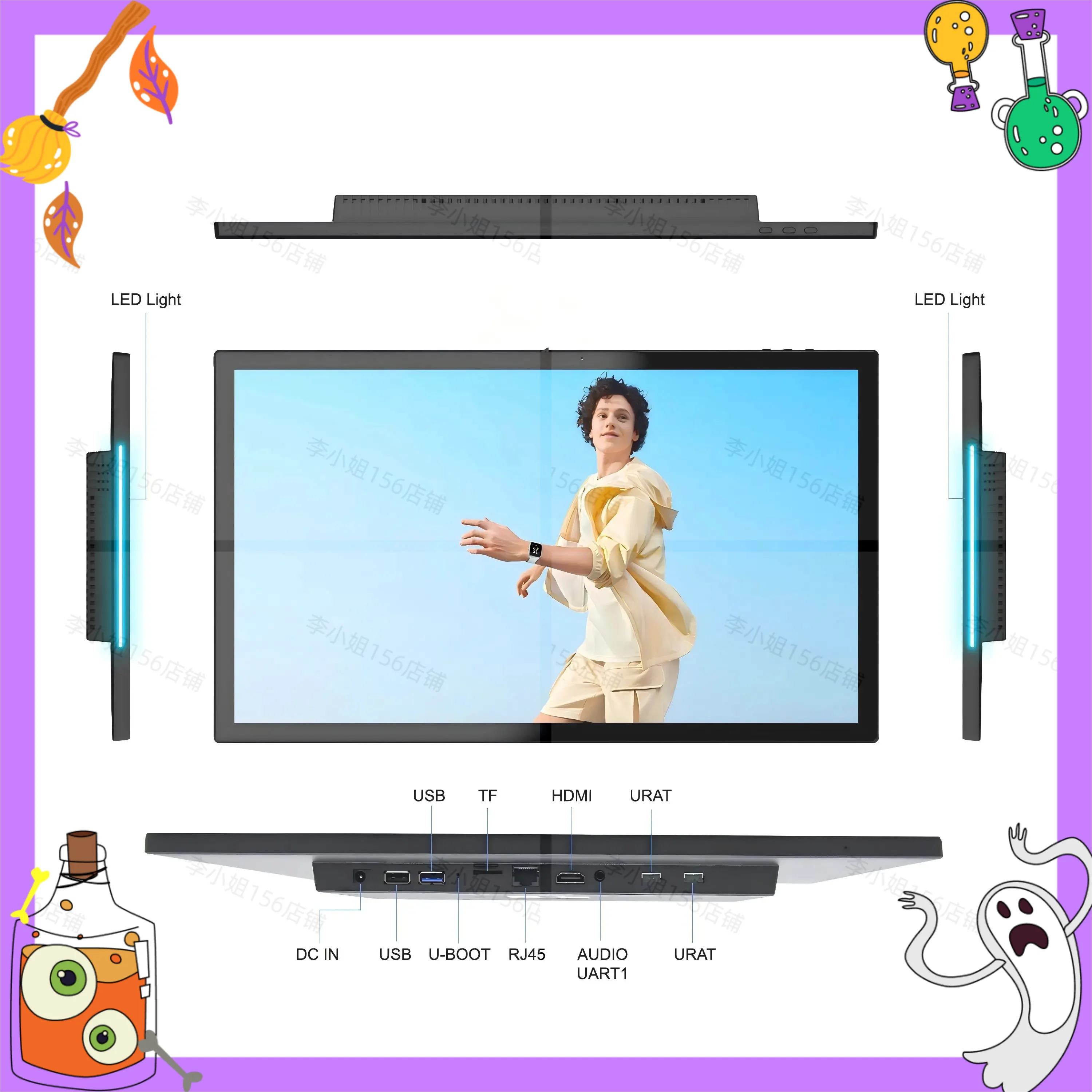 2026new 15.6 inch Touch Screen Android 14 Smart Home Panel,RK3576s 8-core Ultra-thin POE Calender Tablet, Wall Mount Digital Pho view 6