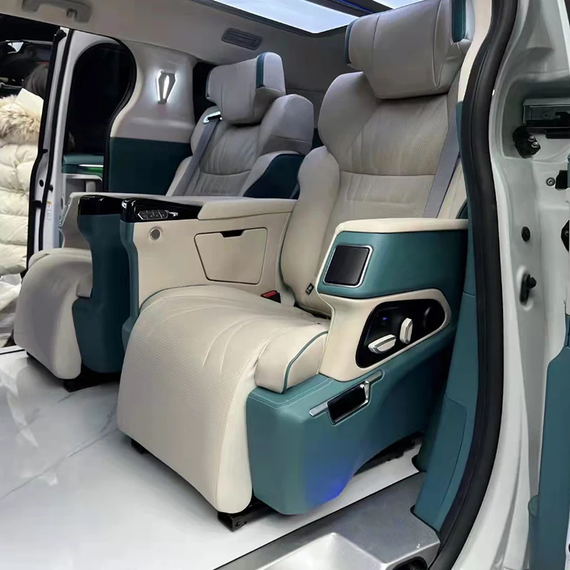 Luxury Leather Single Electric Car Seats for Vito & Land Cruiser MPV with Armrest