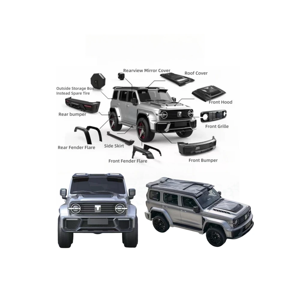 

Vstar Tank 300 Mars City Modification Body Kit For GWM Front Rear Bumper Fender Flares Upgrade Auto Parts